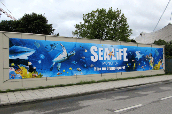 Hauswandbanner Sea Life