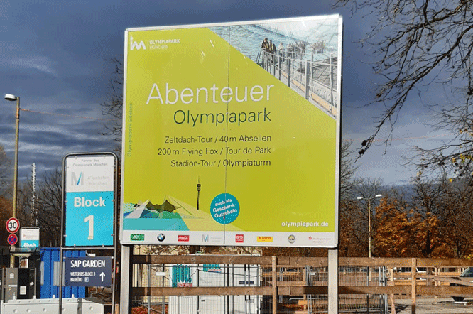 Veranstaltungstafel Olympiapark München